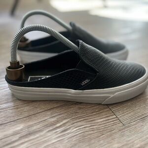 Vans Slip On Slide Mules Unisex Women 6 Men’s 4.5 Casual Leather Sneaker Shoe